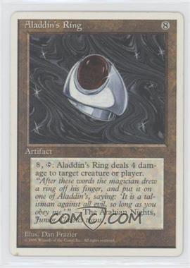 1995 Magic: The Gathering - 4th Edition - [Base] #_ALRI - Aladdin's Ring