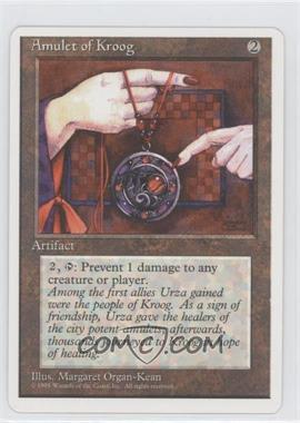 1995 Magic: The Gathering - 4th Edition - [Base] #_AMKR - Amulet of Kroog