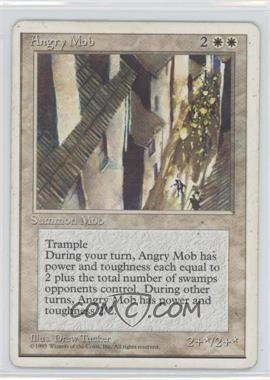 1995 Magic: The Gathering - 4th Edition - [Base] #_ANMO - Angry Mob [Noted]