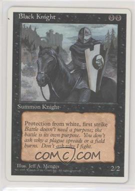 1995 Magic: The Gathering - 4th Edition - [Base] #_BLKN - Black Knight