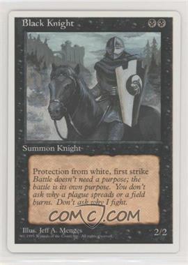 1995 Magic: The Gathering - 4th Edition - [Base] #_BLKN - Black Knight