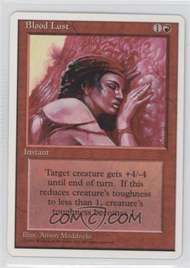 1995 Magic: The Gathering - 4th Edition - [Base] #_BLLU - Blood Lust