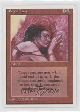 1995 Magic: The Gathering - 4th Edition - [Base] #_BLLU - Blood Lust