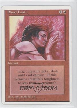 1995 Magic: The Gathering - 4th Edition - [Base] #_BLLU - Blood Lust