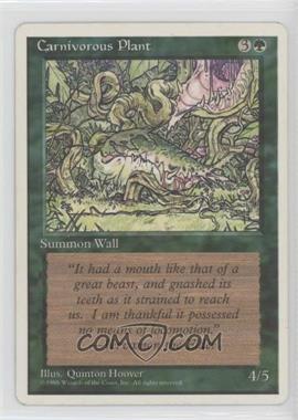 1995 Magic: The Gathering - 4th Edition - [Base] #_CAPL - Carnivorous Plant