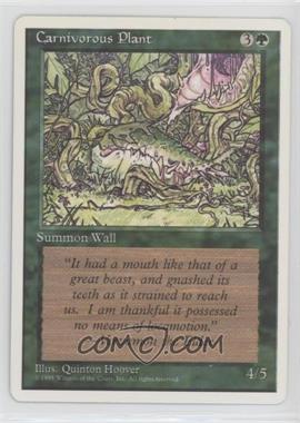 1995 Magic: The Gathering - 4th Edition - [Base] #_CAPL - Carnivorous Plant