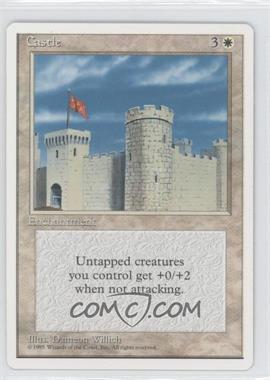 1995 Magic: The Gathering - 4th Edition - [Base] #_CAST - Castle [Noted]