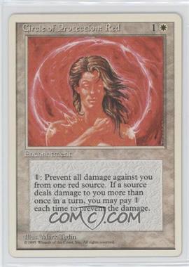 1995 Magic: The Gathering - 4th Edition - [Base] #_CPRE - Circle of Protection: Red