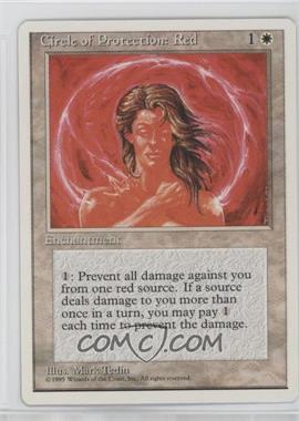 1995 Magic: The Gathering - 4th Edition - [Base] #_CPRE - Circle of Protection: Red