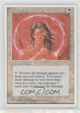 1995 Magic: The Gathering - 4th Edition - [Base] #_CPRE - Circle of Protection: Red [EX to NM]