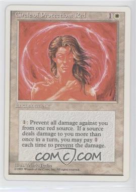 1995 Magic: The Gathering - 4th Edition - [Base] #_CPRE - Circle of Protection: Red