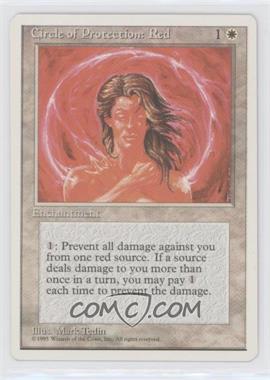 1995 Magic: The Gathering - 4th Edition - [Base] #_CPRE - Circle of Protection: Red