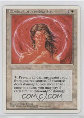 1995 Magic: The Gathering - 4th Edition - [Base] #_CPRE - Circle of Protection: Red