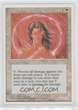 1995 Magic: The Gathering - 4th Edition - [Base] #_CPRE - Circle of Protection: Red