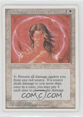 1995 Magic: The Gathering - 4th Edition - [Base] #_CPRE - Circle of Protection: Red