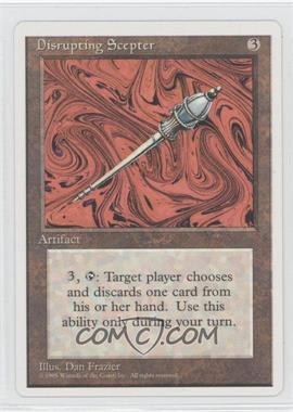 1995 Magic: The Gathering - 4th Edition - [Base] #_DISC - Disrupting Scepter