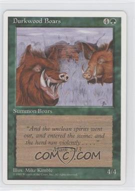 1995 Magic: The Gathering - 4th Edition - [Base] #_DUBO - Durkwood Boars