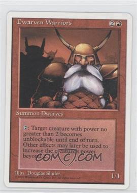 1995 Magic: The Gathering - 4th Edition - [Base] #_DWWA - Dwarven Warriors