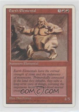 1995 Magic: The Gathering - 4th Edition - [Base] #_EAEL - Earth Elemental