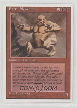 1995 Magic: The Gathering - 4th Edition - [Base] #_EAEL - Earth Elemental