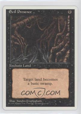 1995 Magic: The Gathering - 4th Edition - [Base] #_EVPR - Evil Presence