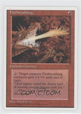 1995 Magic: The Gathering - 4th Edition - [Base] #_FIBR - Firebreathing