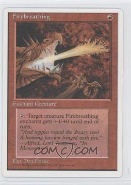 1995 Magic: The Gathering - 4th Edition - [Base] #_FIBR - Firebreathing