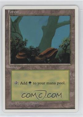 1995 Magic: The Gathering - 4th Edition - [Base] #_FORE.1 - Forest (A)