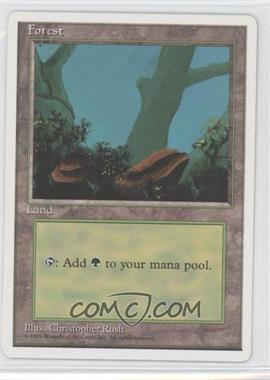 1995 Magic: The Gathering - 4th Edition - [Base] #_FORE.1 - Forest (A)