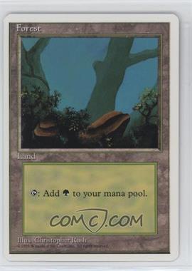 1995 Magic: The Gathering - 4th Edition - [Base] #_FORE.1 - Forest (A)