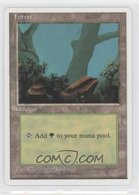 1995 Magic: The Gathering - 4th Edition - [Base] #_FORE.1 - Forest (A)