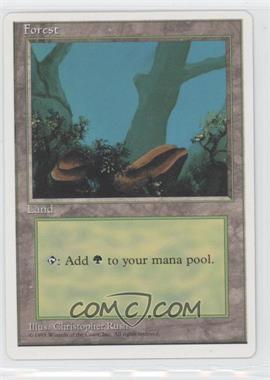1995 Magic: The Gathering - 4th Edition - [Base] #_FORE.1 - Forest (A)