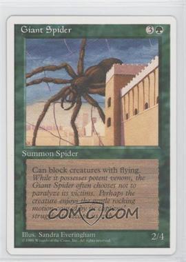 1995 Magic: The Gathering - 4th Edition - [Base] #_GISP - Giant Spider