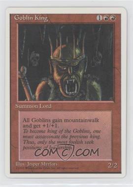 1995 Magic: The Gathering - 4th Edition - [Base] #_GOKI - Goblin King