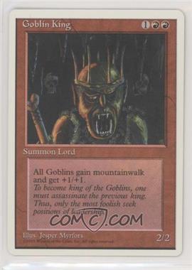 1995 Magic: The Gathering - 4th Edition - [Base] #_GOKI - Goblin King