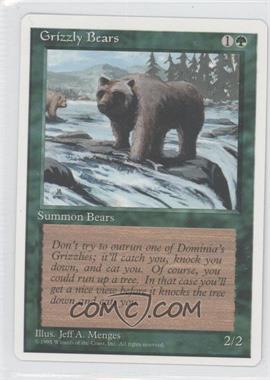 1995 Magic: The Gathering - 4th Edition - [Base] #_GRBE - Grizzly Bears