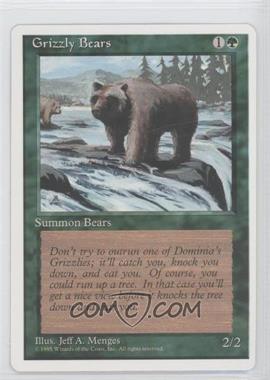 1995 Magic: The Gathering - 4th Edition - [Base] #_GRBE - Grizzly Bears