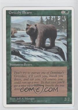 1995 Magic: The Gathering - 4th Edition - [Base] #_GRBE - Grizzly Bears