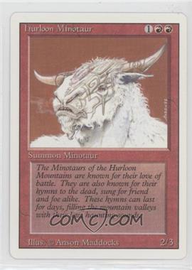 1995 Magic: The Gathering - 4th Edition - [Base] #_HUMI - Hurloon Minotaur