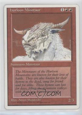1995 Magic: The Gathering - 4th Edition - [Base] #_HUMI - Hurloon Minotaur