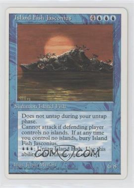 1995 Magic: The Gathering - 4th Edition - [Base] #_IFJA - Island Fish Jasconius