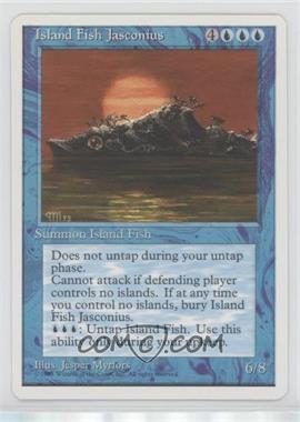 1995 Magic: The Gathering - 4th Edition - [Base] #_IFJA - Island Fish Jasconius