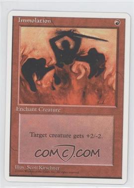 1995 Magic: The Gathering - 4th Edition - [Base] #_IMMO - Immolation