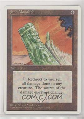 1995 Magic: The Gathering - 4th Edition - [Base] #_JAMO - Jade Monolith