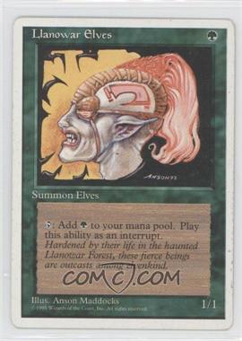 1995 Magic: The Gathering - 4th Edition - [Base] #_LLEL - Llanowar Elves [Noted]