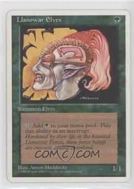 1995 Magic: The Gathering - 4th Edition - [Base] #_LLEL - Llanowar Elves [EX to NM]