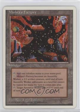 1995 Magic: The Gathering - 4th Edition - [Base] #_MIFA - Mishra's Factory