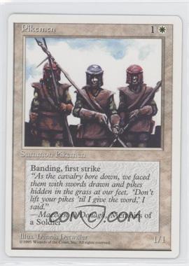 1995 Magic: The Gathering - 4th Edition - [Base] #_PIKE - Pikemen