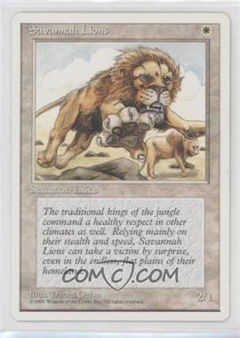 1995 Magic: The Gathering - 4th Edition - [Base] #_SALI - Savannah Lions