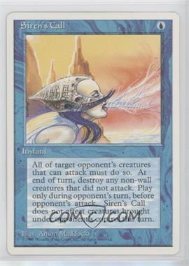 1995 Magic: The Gathering - 4th Edition - [Base] #_SICA - Siren's Call